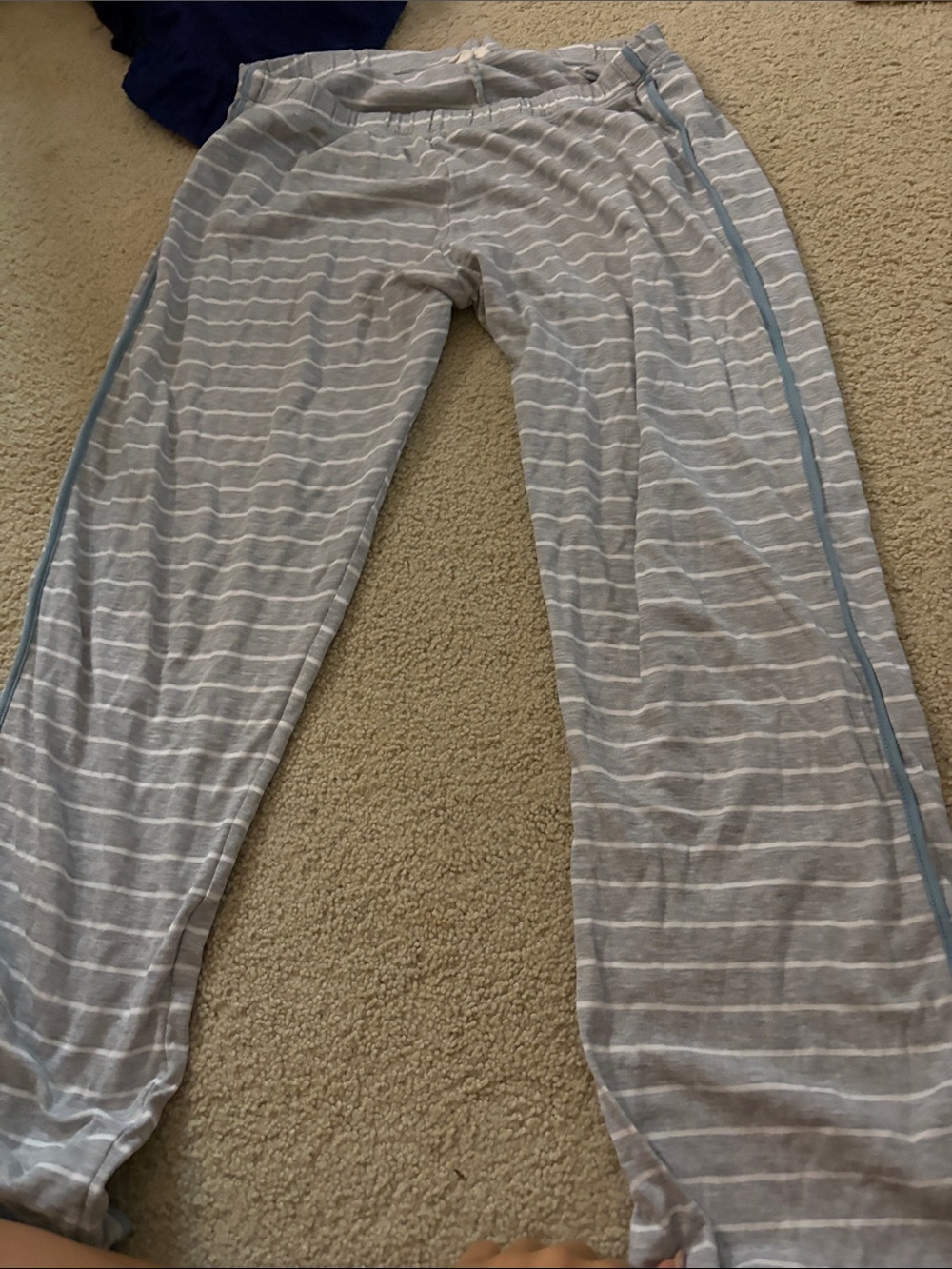 Lake pajamas Striped Gray and White